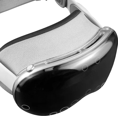 Vista 8 de SOULWIT Funda protectora de TPU para auriculares Apple Vision Pro VR, accesorio protector de pantalla duradero y delgado, sin afectar el seguimiento