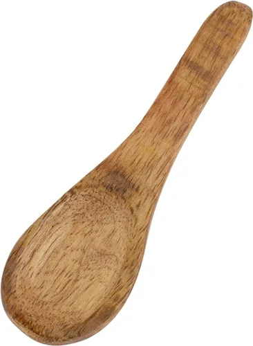 Vista 9 de Azucarero decorativo de madera rústica y cuchara con tapa de boca ancha para dulces y especias para condimentos, frutos secos, recipiente
