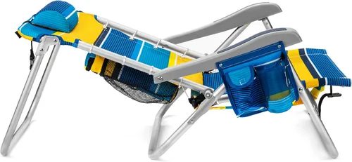Vista 8 de Homevative XL Cooler+ - Silla de playa plegable tipo mochila, sol, paquete sunshine