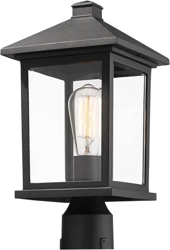 Vista 2 de Z-Lite 1 luz de montaje de poste 531PHMR-ORB