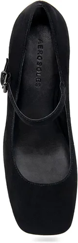 Vista 8 de Aerosoles Plataforma elegante para mujer, Gamuza negra