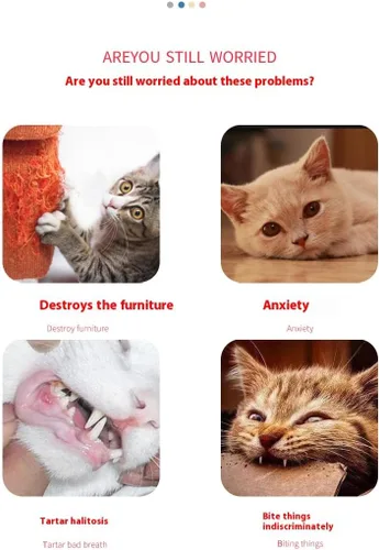 Vista 8 de Cat Toys Pillows, 3 Pack, Soft and Durable Crinkle Sound with Catnip Inside, Promotes Kitty Exercise,Interactive Indoor Kitten Kicker