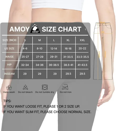 Vista 7 de Amoy Pantalones de vestir para mujer, pierna rectacorte de bota, pantalones de trabajo elásticos, pantalones de oficina, negocios, casual, golf