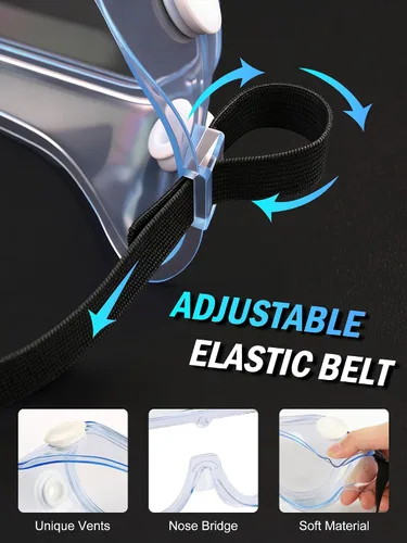 Vista 4 de 1 paquete de gafas de seguridad antivaho, gafas de seguridad protectoras, protección para los ojos