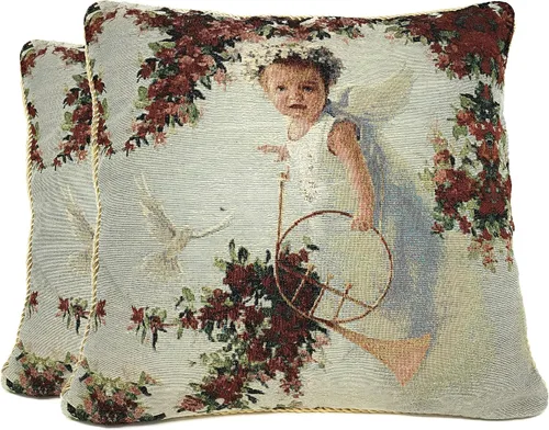 Vista 30 de Tache Home Fashion Funda de almohada 16 x 16 Down The Chimney