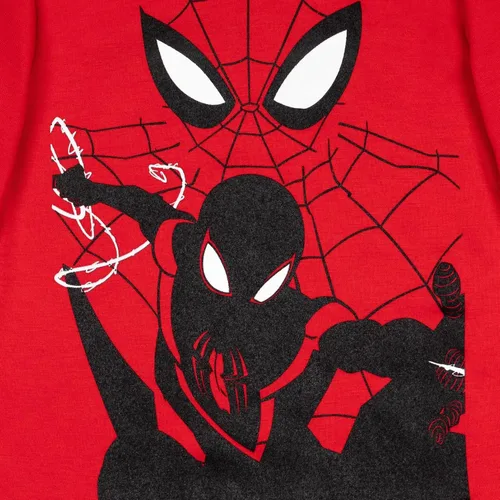 Vista 2 de Marvel Spider-Man Miles Morales Sudadera infantil a niño grande, Rojo