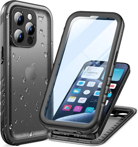 Vista 53 de Cozycase TOP - Funda impermeable militar IP68 para iPhone XR, resistente 360 a prueba de golpes, cuerpo completo, con protector de cámara