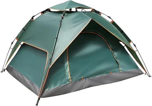 Vista 8 de Drfeify Pop Up Camping Tent for Outdoor Hiking 4 Person, Automatic Portable Tent for Backpack Traveling and Beach Party