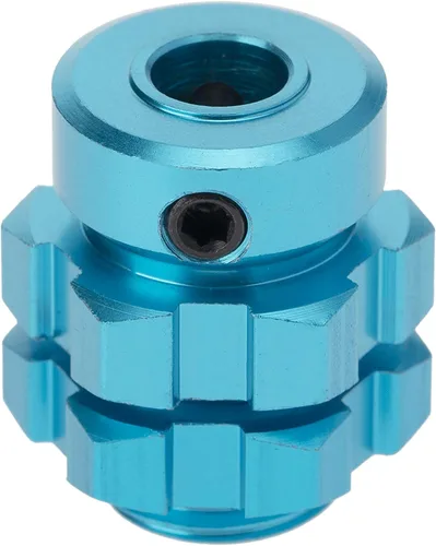 Vista 6 de Bujes de rueda estriados de aluminio de 0.669 in, adaptadores de extensión espaciadores hexagonales amplios y más largos, compatible con 1/10