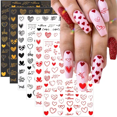 Vista 10 de winthrop 12 hojas de calcomanías de Pascua para uñas, tiras completas de esmalte de uñas, calcomanías autoadhesivas para arte de uñas, lindos huevos