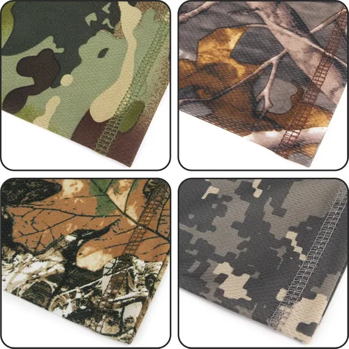 Vista 3 de Máscara facial con polaina para el cuello, protector facial de camuflaje de polvo que refresca el sol, bandana reutilizable y lavable