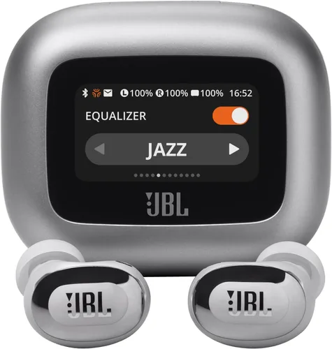 Vista 8 de JBL Live Buds 3 - Auriculares tipo bolígrafo inalámbricos genuinos con cancelación de ruido, 40 horas totales de reproducción, carga inalámbrica, 6