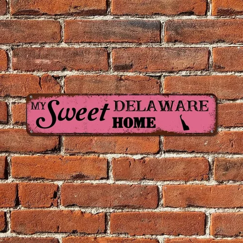 Vista 2 de Letrero de metal con texto en inglés «My Sweet Home Montana», «My Sweet Home Montana», señales de carretera, vintage, retro, novedoso, letrero