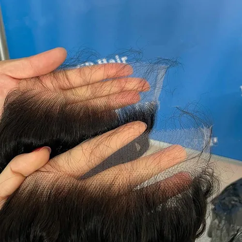 Vista 18 de BEEOS Frontal de Encaje HD de 13 x 4 pulgadas Solamente, cabello humano virgen lacio de color rubio 613, línea de cabello prearrancado de 0.10mm