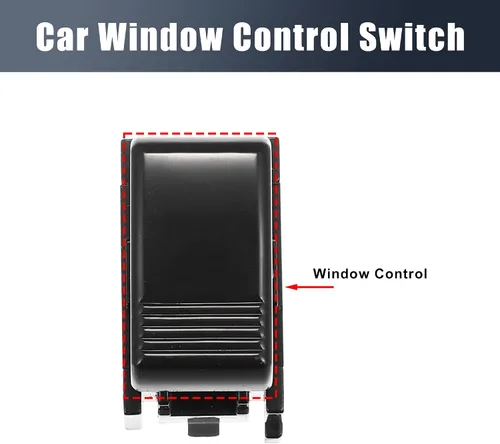 Vista 3 de X AUTOHAUX 84810-30130 Interruptor de ventana eléctrica de coche delantero de repuesto negro para Toyota 4Runner 2.4L 3.0L 1985-1989 para Toyota