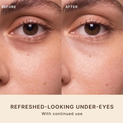 Vista 2 de Beauty by Earth Crema de ojos con cafeína para hinchazón y bolsas debajo de los ojos, fabricada en Estados Unidos con ingredientes naturales