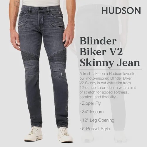 Vista 2 de HUDSON Jeans ajustados para hombre The Blinder V.2 Rp