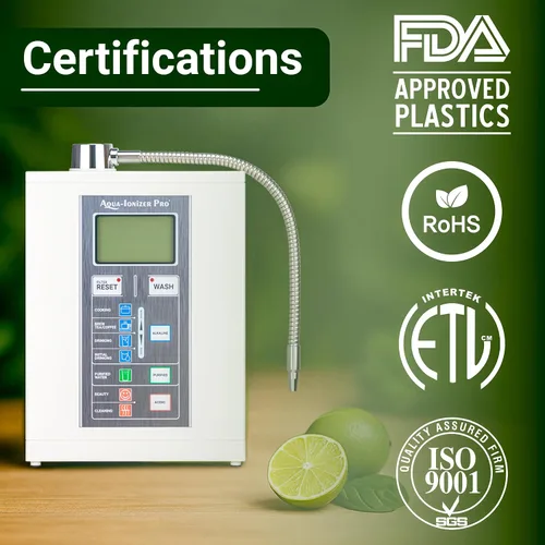 Vista 2 de Aqua Ionizer Deluxe 7.0 Ionizador de agua Sistema de filtración de agua alcalina Produce pH 4.5-11.0 ORP de hasta -800 mV 4000 litros por