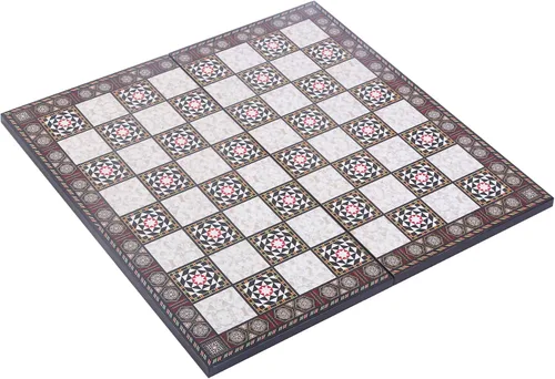 Vista 7 de Juego de ajedrez de metal otomano vs bizantino para adultos, piezas hechas a mano y diseño de mosaico, tablero de ajedrez de madera, tamaño King