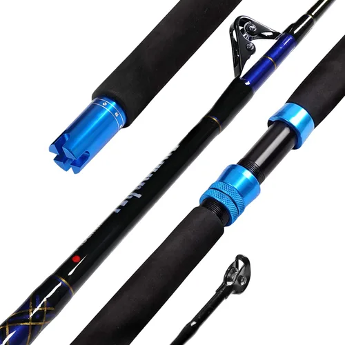 Vista 9 de Fiblink Caña de pesca de carbono convencional de agua salada en alta mar (6 pies, 30-50 lb/50-80 lb/80-120 lb)