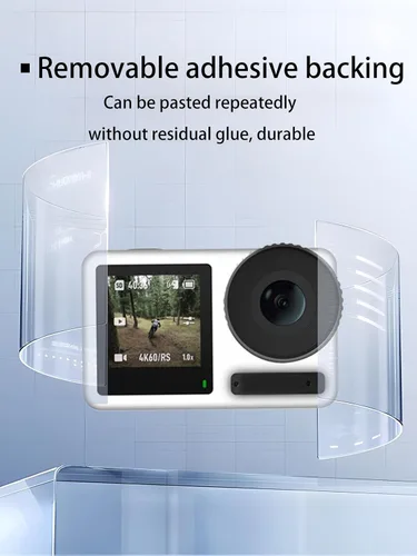 Vista 9 de Película protectora para cámara DJI Osmo Action 4/Action 3, adhesivo de película protectora WUNIAK resistente a los arañazos y al desgaste
