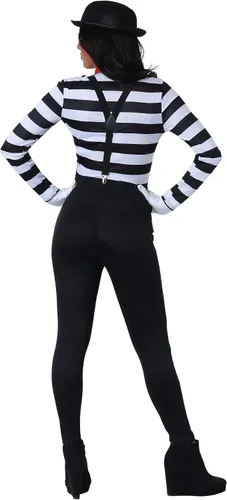 Vista 4 de Disfraz de Mime para mujer