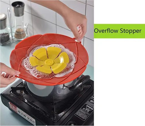 Vista 7 de 1 paquete de tapa de tapón antiderrames y tapa de tapón de desbordamiento para sartenes y ollas para hervir, protección contra derrames y aberturas