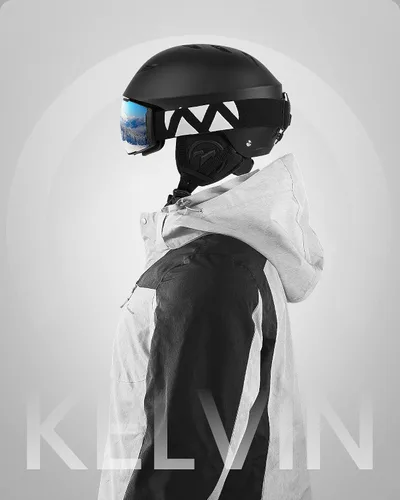 Vista 7 de OutdoorMaster Kelvin - Casco de esquí y snowboard para hombres, mujeres y jóvenes Adjustable Dial Fit Snow Helmet with ASTM Certified,14 Vents for