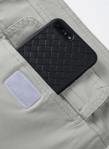 Vista 9 de JMIERR Pantalones cargo para hombre, casuales, de algodón, ajuste relajado, cintura elástica, ligeros, con múltiples bolsillos