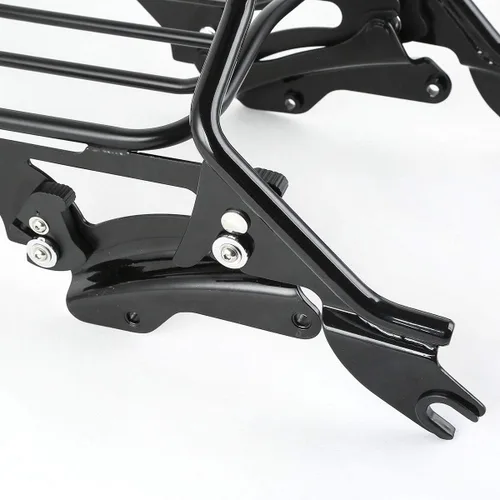 Vista 8 de Respaldo desmontable TCMT para pasajero con portaequipajes y kit de accesorios de acoplamiento de 4 puntos para Harley Touring 2009-2020 Estilo D