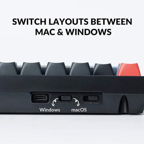 Vista 7 de Keychron K10 Pro Teclado Mecánico Inalámbrico Personalizable, QMKVIA Programable BluetoothCon Cable Retroiluminación Blanca, Interruptor Marrón