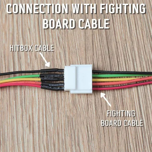 Vista 8 de Brook Fighting Board Cable 20-Pin Harness with 4-Pin Button Harness for DIY Arcade Stick Builds, Compatible with Brook Fighting Boards, Sanwa and