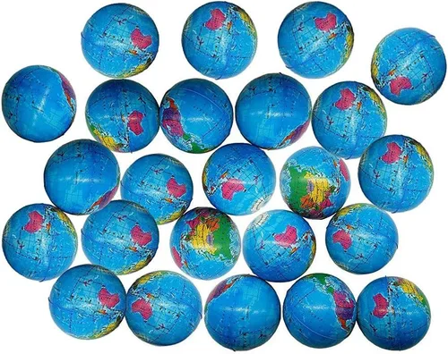 Vista 6 de Mini bolas de estrés de globo exprimible de 2.48 pulgadas, bolas de alivio de tensión, recuerdo de fiesta, bola de globo de PU suave