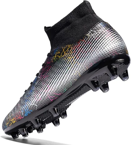 Vista 4 de TSSTL Tacos de fútbol para hombre, ligeros, de alto rendimiento, para interiores y exteriores, para césped profesional, para entrenamiento de picos