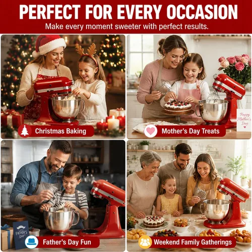 Vista 9 de Accesorio de batidor de 6 alambres compatible con batidora de pie KitchenAid de cabezal inclinable, reemplaza K45WW, acero inoxidable, batidor