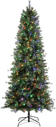 Vista 6 de Haute Decor Grand Bank - Árbol de Navidad delgado de polietileno de 7.5