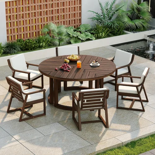 Vista 11 de Quarte Moderno juego de comedor de patio al aire libre de 5 piezas, juego de barra de mimbre de ratán de polietileno para jardín, 4 sillas de altura