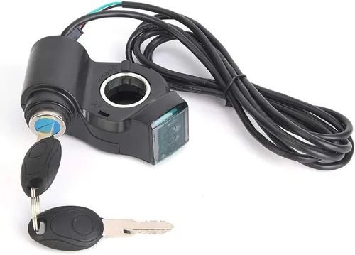 Vista 7 de Pantalla de voltaje E, acelerador eléctrico de pulgar eléctrico de plástico negro, pantalla digital de voltaje de batería, interruptor