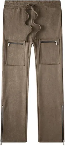 Vista 12 de Pantalones deportivos de gamuza sintética para mujer, pantalones de baile acampanados para hombre