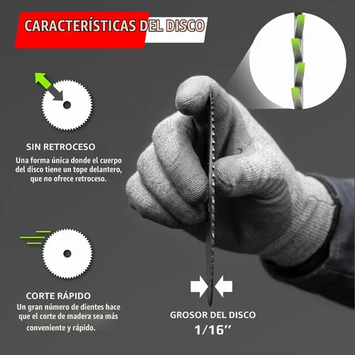 Vista 3 de Hoja de sierra circular de 3 pulgadas para madera, madera contrachapada, laminado, paneles de yeso, plástico – Hoja de sierra circular de corte