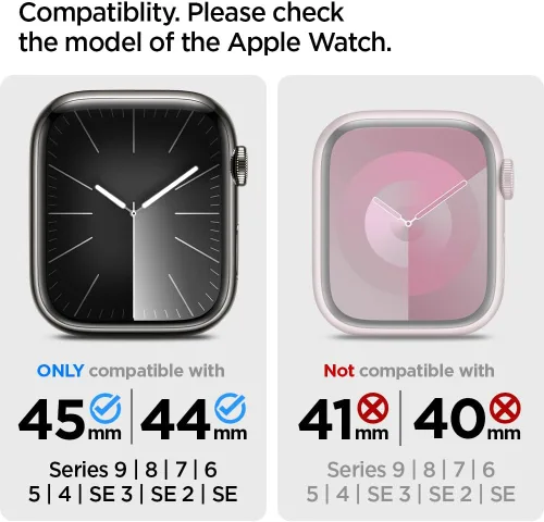 Vista 2 de Spigen Funda resistente y correa DuraPro Flex diseñada para Apple Watch de 45/1.732 in Series 11/9/8/SE3/SE2/7/6/SE/5/4