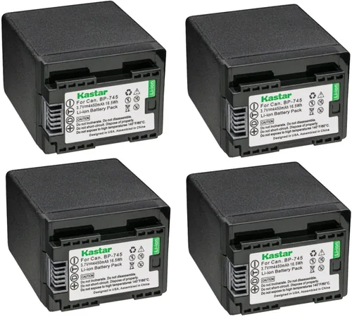 Vista 6 de Kastar Batería BP-745 de repuesto para Canon LEGRIA HF M68 HFM68, LEGRIA HF M76 HFM76, LEGRIA HF M78 HFM78, LEGRIA HF M86 HFM86, LEGRIA HF M88