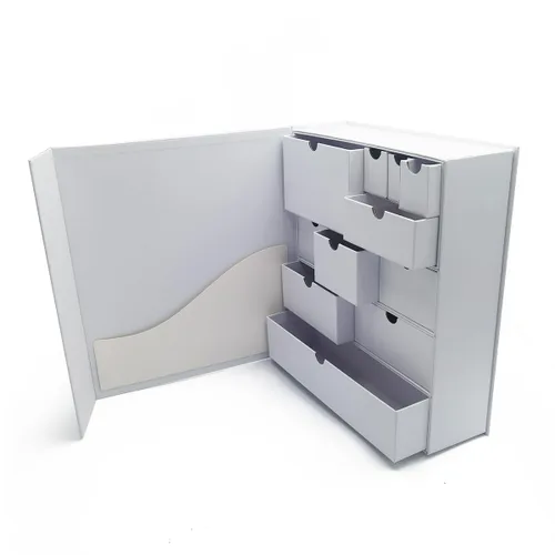 Vista 4 de Caja de recuerdos DIY Baby Storage Customzied Treasured Memories Compartimentos Baby Shower Regalo de maternidad Regalo de cartón para recién