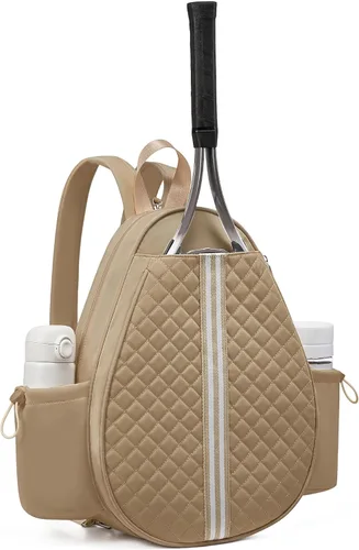Vista 25 de Mochila de tenis Sucipi, mochila de tenis acolchada con bandolera cruzada, bolsas para raquetas de tenis resistentes al agua para mujeres y hombres