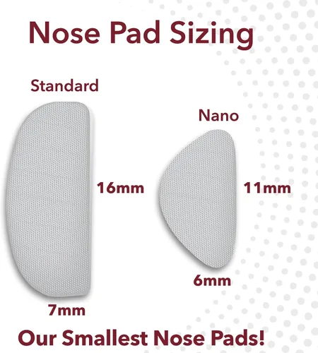 Vista 8 de Setex Gecko Grip Nano 0.6mm Antideslizantes Almohadillas para Nariz de Gafas, (15 Pares Negros), Las Más Pequeñas y Delgadas Disponibles, Fabricadas
