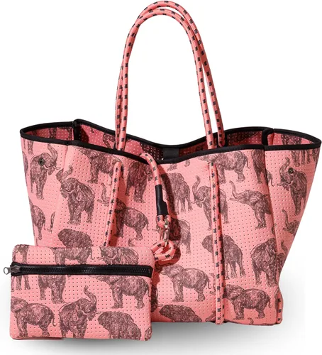Vista 36 de POPUPS Bolso grande de neopreno para mujer - Bolso de mano de diseñador para todos los días, para el trabajo, la playa y viajes con bolsillos