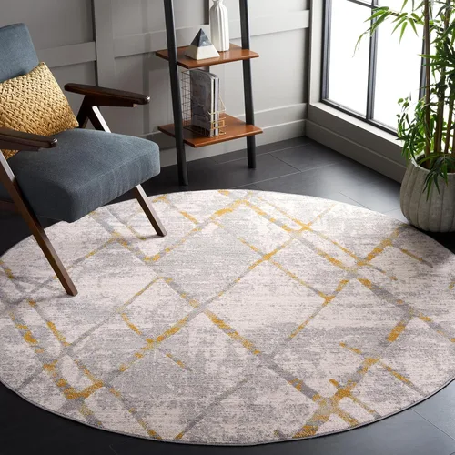 Vista 5 de SAFAVIEH Odyssey Collection - Alfombra decorativa, 4 x 6 pies, diseño de enrejado, no desprende pelusa y es de fácil cuidado, ideal para zonas