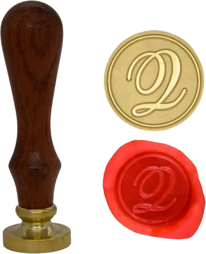 Vista 7 de Wax Seal Stamp Letter A-Z, Alphabet Initial Sealing Stamp for Christmas & Thanksgiving Cards, Wedding Invitation W-S-2 (Letter A)