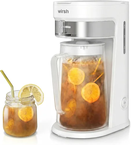 Vista 10 de wirsh Máquina de té helado con jarra de 3QT, cafetera de café helado con control de intensidad y filtro reutilizable, perfecta para café helado Negro