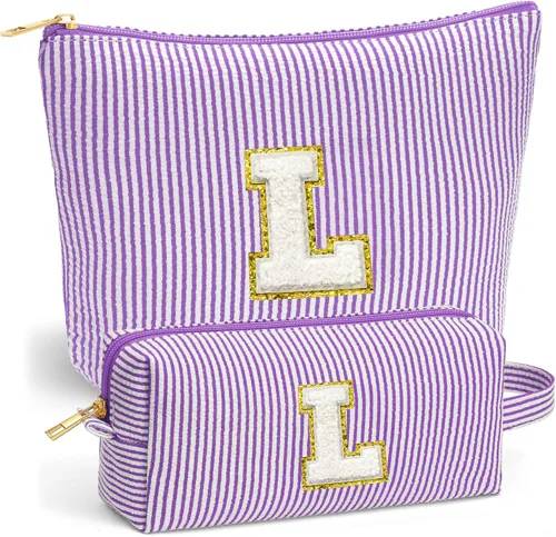 Vista 10 de Set de Bolsos de Maquillaje de Viaje - Bolso Inicial de Aseo de Viaje, Bolso de Cosméticos Portátil Bolso de Maquillaje de Viaje con Artículos Azul